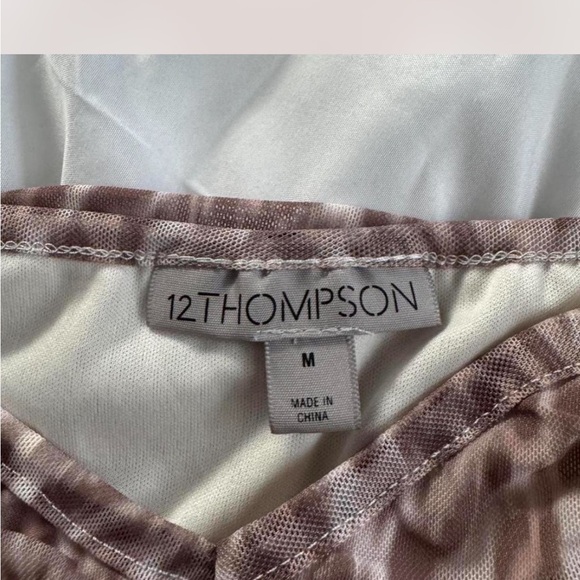 Thompson Animal Print Ruched Blouse - Picture 2 of 4